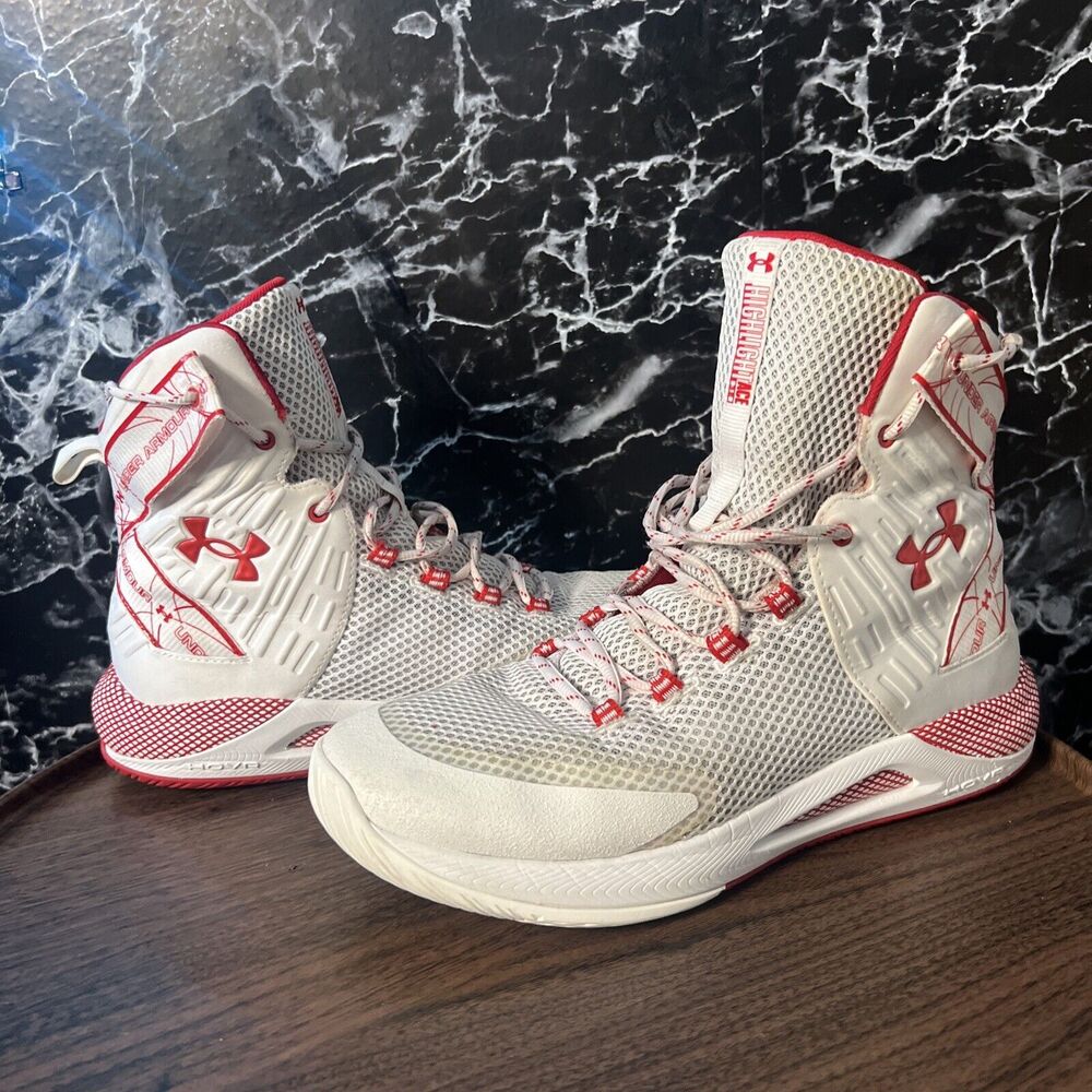 Under Armour Hovr Highlight Ace 3.0 Volleyball Shoes Red High Top Womens 11